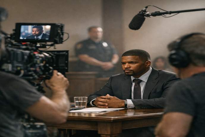 Jamie Foxx Takes the Jury Box in Deadlocked — Courtroom Chaos Incoming